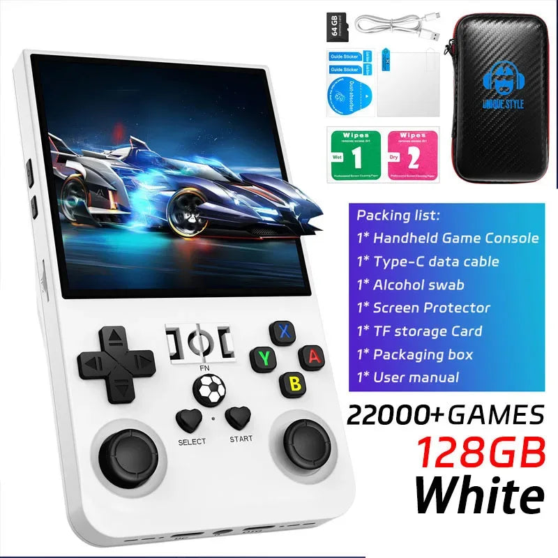 AISLPC R36MAX Retro Handheld Video Game Console Linux System 4.0 Inch IPS Screen Portable Pocket Video Player 128GB Games Gifts