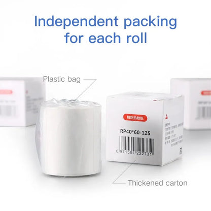 10 Rolls Niimbot B1 B21 B3S Thermal Lable Tape 5 Rolls 40mm 50mm Price Label Maker Sticker for Niimbot Printer Waterproof Paper