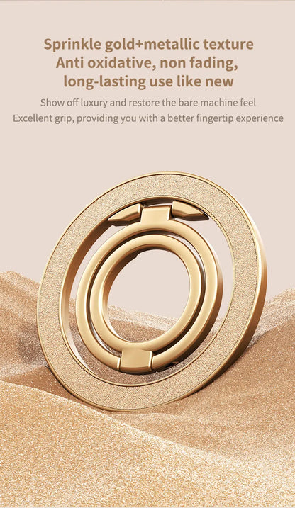 Mobile Phone Strong Magnetic Holder for Magsafe Double-sided Magnet Stand Portable Folding Ring Bracket for Xiaomi iPhone 14 15