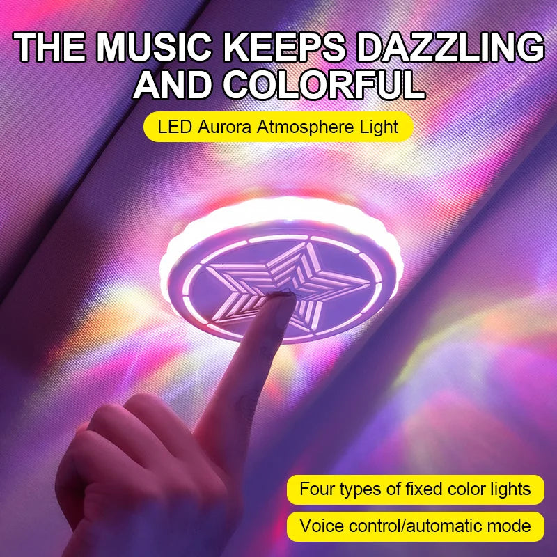 Car reading lights, LED interior sound controlled ambient lights, car trunk lighting, wireless wiring free decorative lights