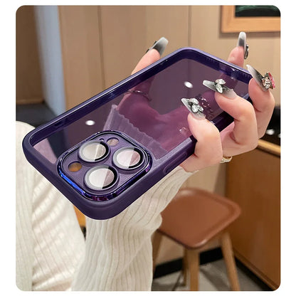 Fashion Bling Glitter Phone Case  For iPhone 16 E 15 Pro Max 14 Plus 13 12 11 Luxury Shockproof Bumper Silicone Clear Back Cover