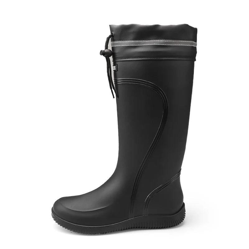 Rain shoes men's waterproof rainproof boots four season soft soles non-slip comfort outdoor work water shoes male's water boots