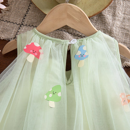 Summer New Baby Girl Princess Dress Sweet Chiffon Children'S Clothing (9 Months -4 Years Old)