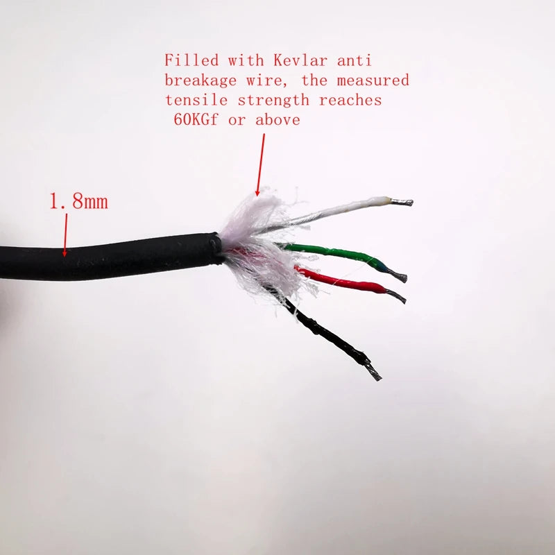 Submarine chamber cable4-core underwater imaging camera cable 20M  headphone head Diving room fishing accessories