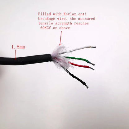 Submarine chamber cable4-core underwater imaging camera cable 20M  headphone head Diving room fishing accessories
