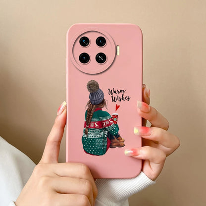 Cover For Tecno Spark 20 Pro+ 4G Case Phone Bags Pretty Flower Liquid Soft Silicone Shell For Tecno Spark20 Pro Plus Funda Coque