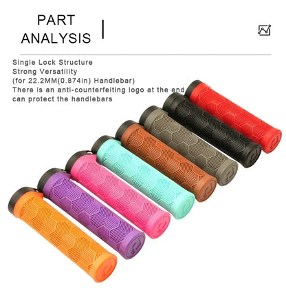 ODI Rubber Bicycle Grips 22mm Set Ergonomic MTB Handlebar Grips for Dirt Pit BMX And Mountain Bike in Purple Brown Pink Black