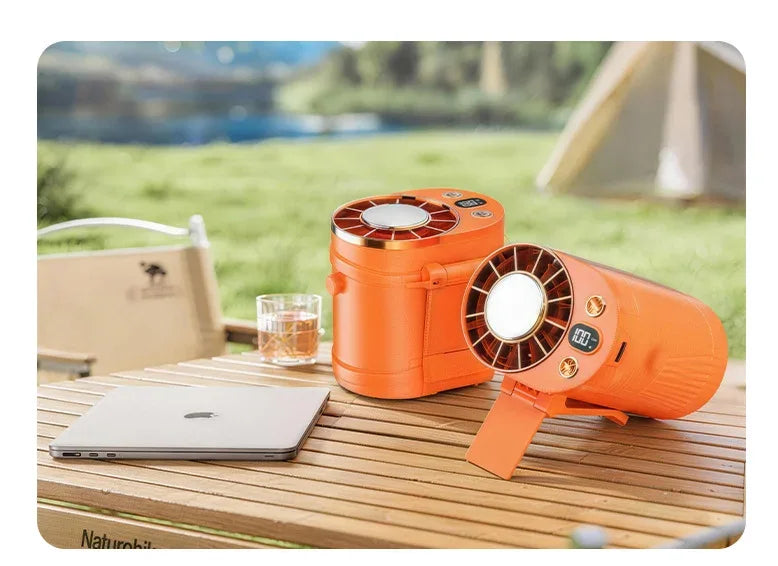 USB Waist Hanging Fan Neck Cooling Fan 2026 New Rechargeable Outdoor Camping High Temperature Workplace Portable Small