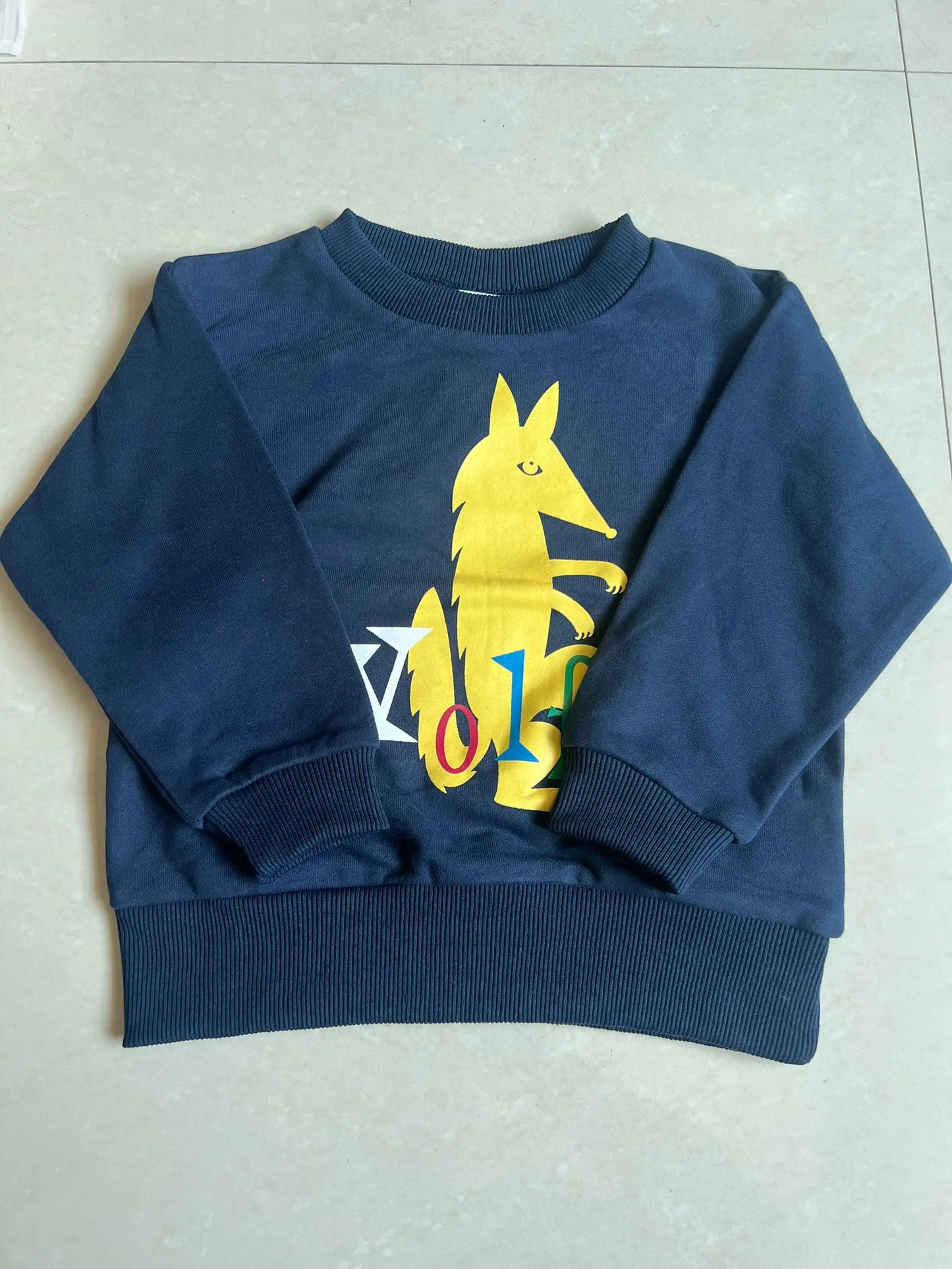 2025 Autumn Kids Sweaters Printed Girl Boy Casual Sweatshirts Long Sleeve Children Pullover Pant Set Clothes