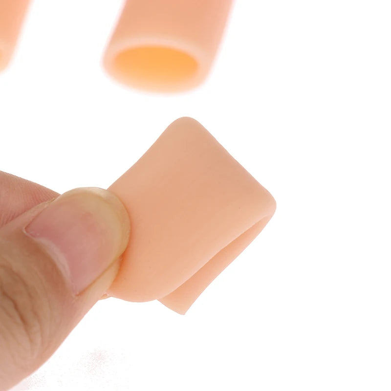 3/10pcs Finger Protector Anti-cut Silicone Gel Tube Hand Bandage Heat Resistant Finger Sleeves Great Cooking Kitchen Tools