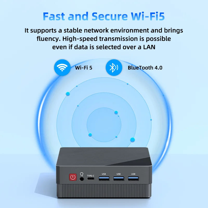 TexHoo Mini PC AMD R7 5800H 7730U up to 16G DDR4 512G NVMe Dual HDMI DP Wifi6 WDesktop Gaming Computer Dual Network Ports