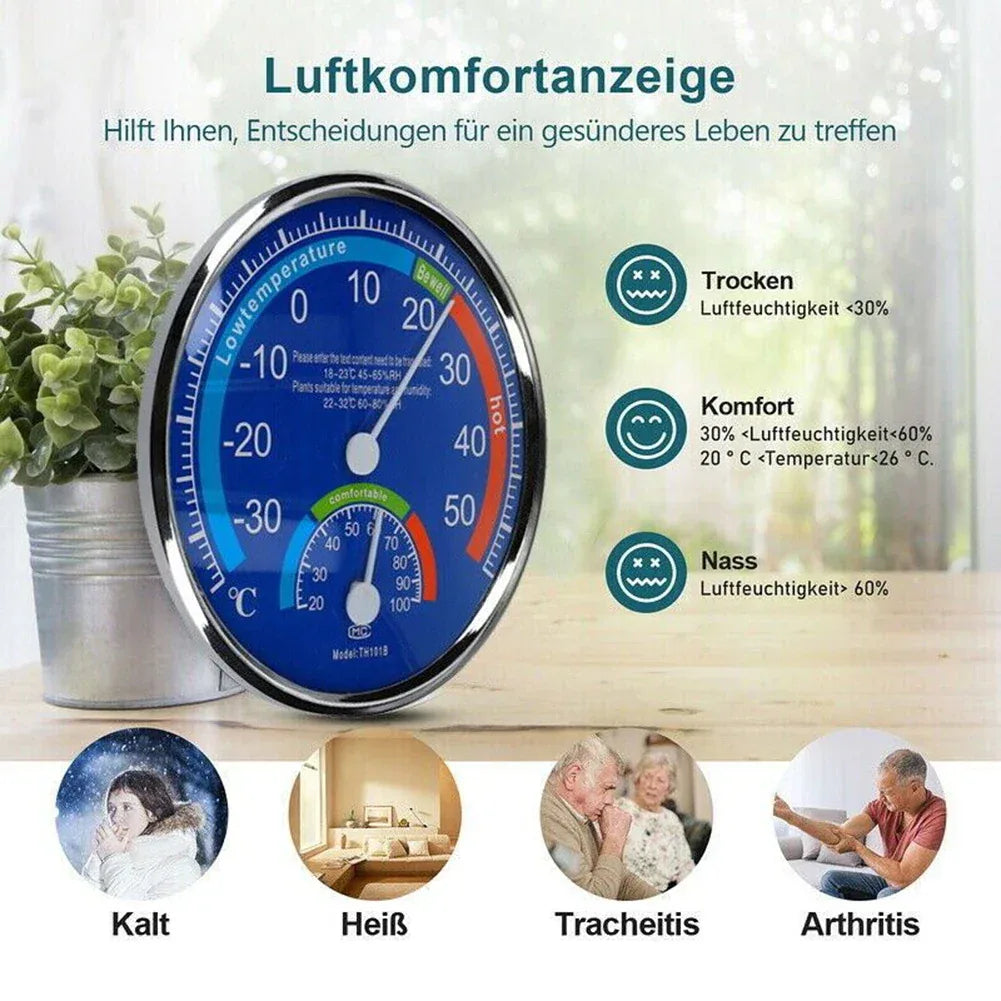 Thermometer Hygrometer for Thermo Analogue Humidity Room climate Control Inside