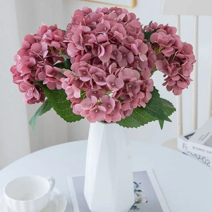 Artificial Flowers 1 Bundle Silk Hydrangea Wedding Decorative Bridal Accessories Clearance Festival Decor Vases Home Diy Bouquet