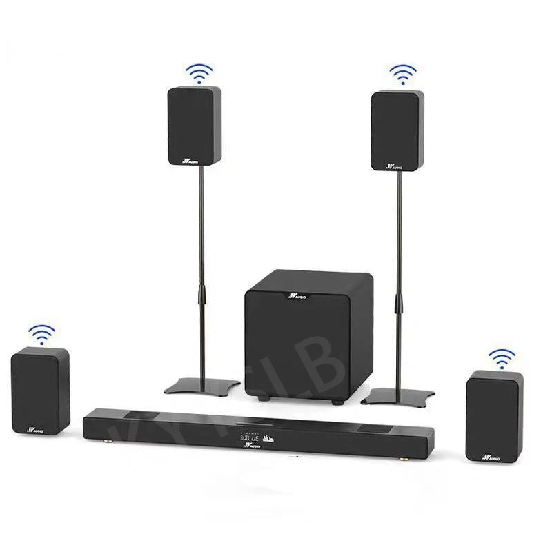 KYYSLB Wireless Subwoofer Blueteeth Home Theater Set TV Mobile Phone Karaoke Soundbar Speaker K Song Speakers Column
