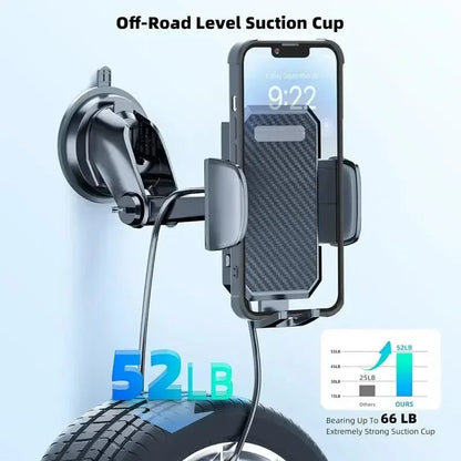 Universal Sucker Car Phone Holder 360° Rotation Windshield & Dashboard Mount Mobile Cell Support Bracket for Smartphones