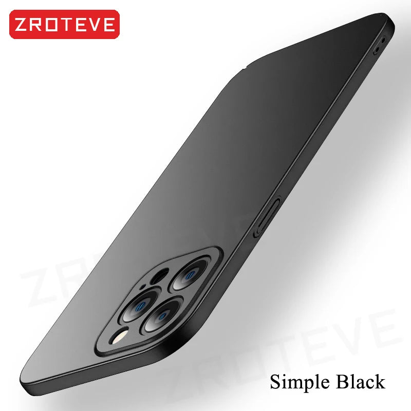 For iPhone 17 Air 17e 16 16e 15 14 13 12 Pro Max ZROTEVE Slim Matte Hard PC Cover For iPhone17 iPhone16 Plus Phone Case