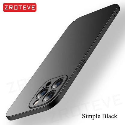 For iPhone 17 Air 17e 16 16e 15 14 13 12 Pro Max ZROTEVE Slim Matte Hard PC Cover For iPhone17 iPhone16 Plus Phone Case