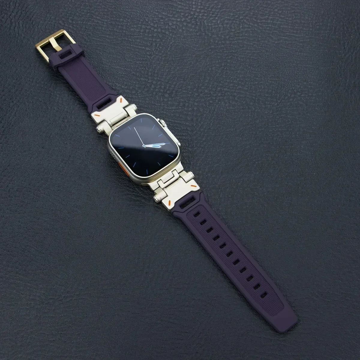 Silicone Sport Band for Apple Watch Ultra 49mm 45mm 42 44mm Rubber Strap for iWatch Series 9 8 7 se 6 5 4 ultra 2 49 Correa