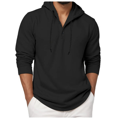 Men'S Hoodie Long Sleeve Button Shirt Casual Beach Yoga Sweatshirt Oversized Hoodie Sweatshirts Casual Shirts For Male Loose