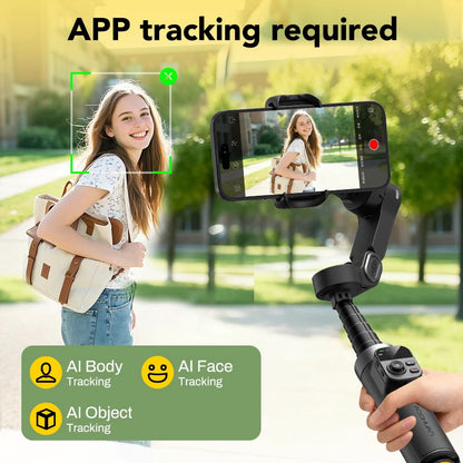 AOCHUAN Smart X3 3 Axis  Anti-Shake Gimbal Stabilizer Built-in Telescopic Rod For  iPhone And Android Smartphone Shooting Vlgo
