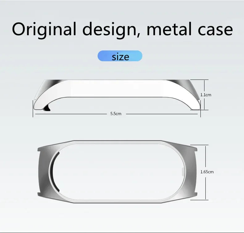 Metal Strap bracelet for Xiaomi mi band 7 6 5 3 4 strap Stainless Steel MiBand 4 Smart Wrist Strap for xiao mi miband 4 3 straps