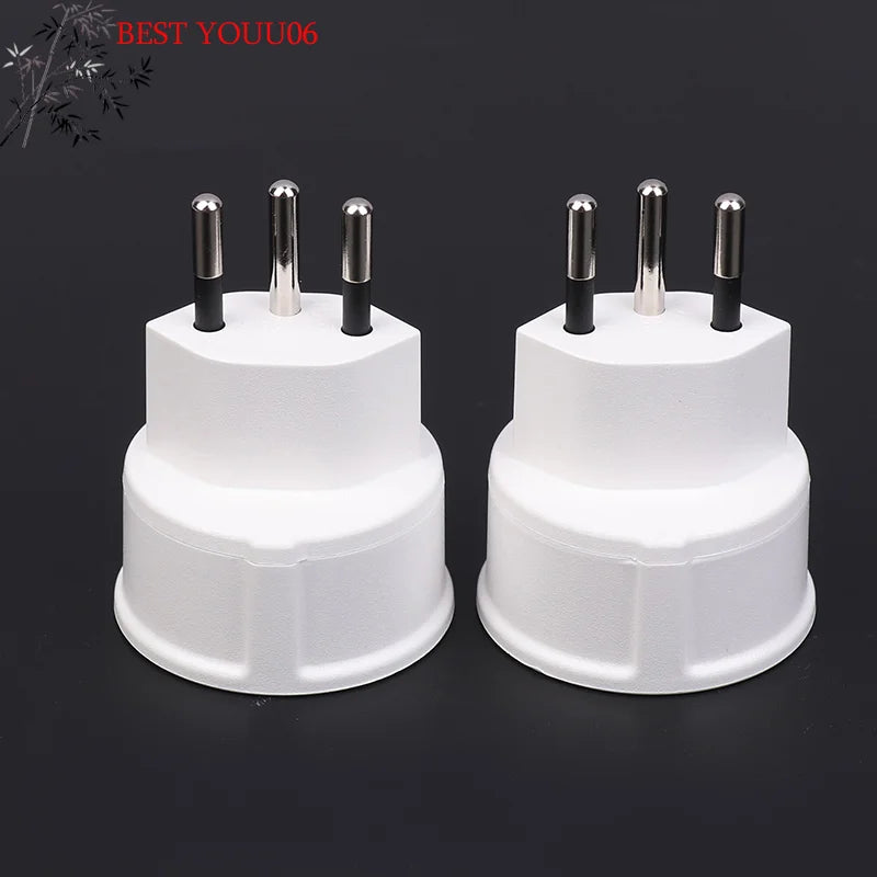 (YOUU06)1pc Embedded Swiss Adapter Converter Plug EU DE Germany Socket 3Pin Swiss Plugs Adaptor Swiss Plug Turn To French Plug