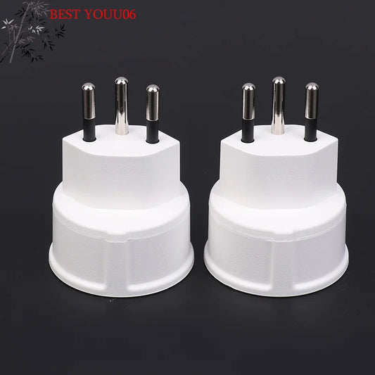 (YOUU06)1pc Embedded Swiss Adapter Converter Plug EU DE Germany Socket 3Pin Swiss Plugs Adaptor Swiss Plug Turn To French Plug