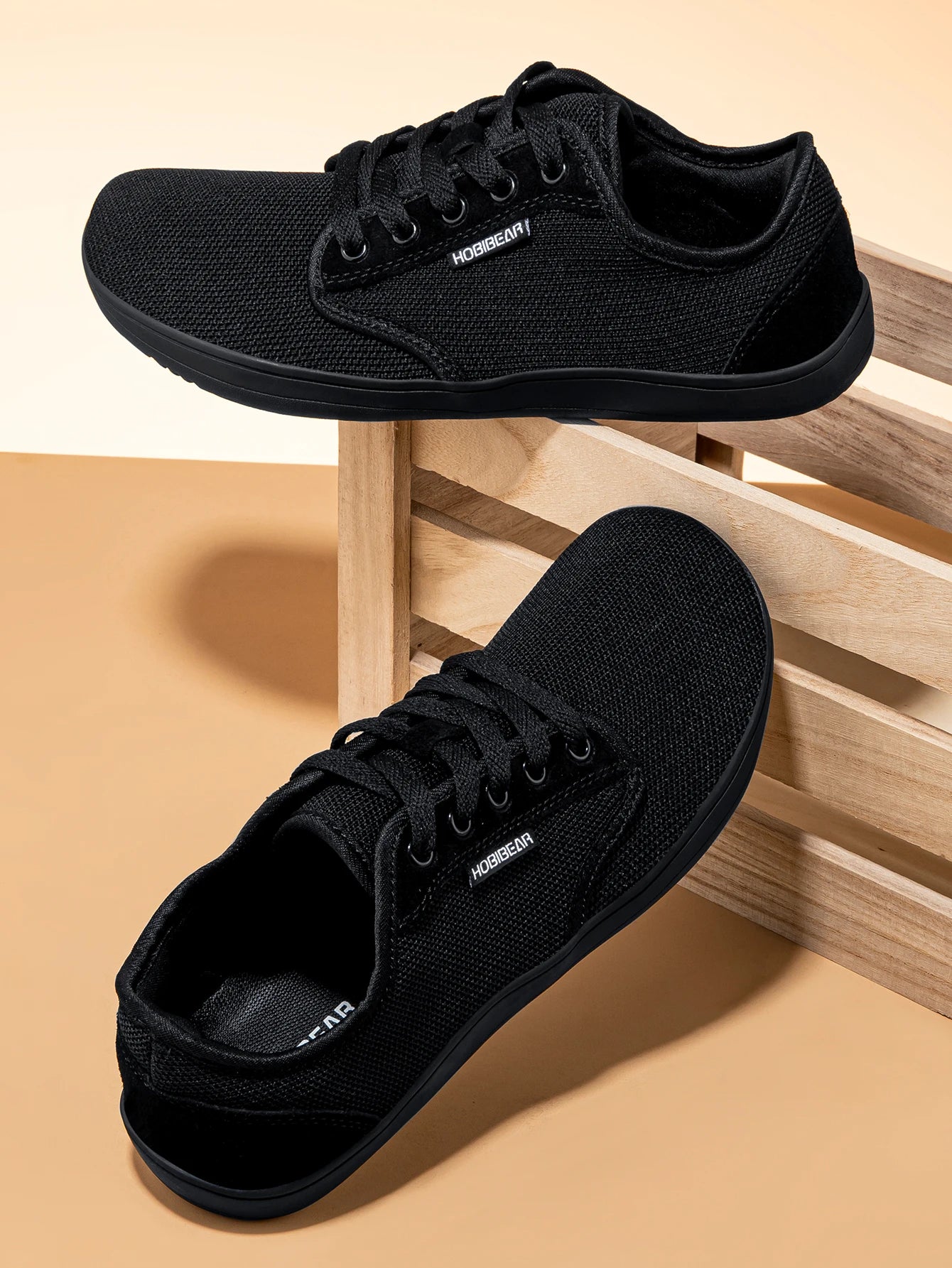 HOBIBEAR Minimalist Barefoot Shoes Unisex Wide Toe Zero Drop Walking Sneakers Mesh Lightweight Breathable Shoes