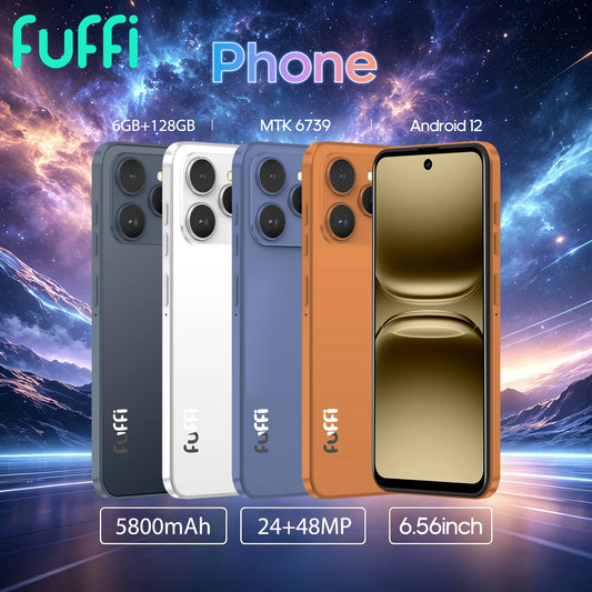 FUFFI M17 Pro Smartphone Android 6G RAM 128GB ROM 6.56 Inch Cellphone 720x1612HD 24+48MP 5800mAh Battery 4G Network Mobile Phone by PDG ibma