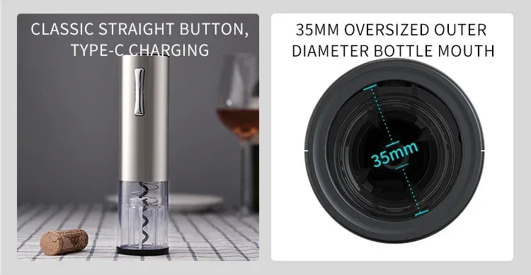 Rechargeable Electric Red Wine Openers Automatic Corkscrew Wine Openers Set Foil Cutter Wine Stopper Wine Pourer Christmas Gifts