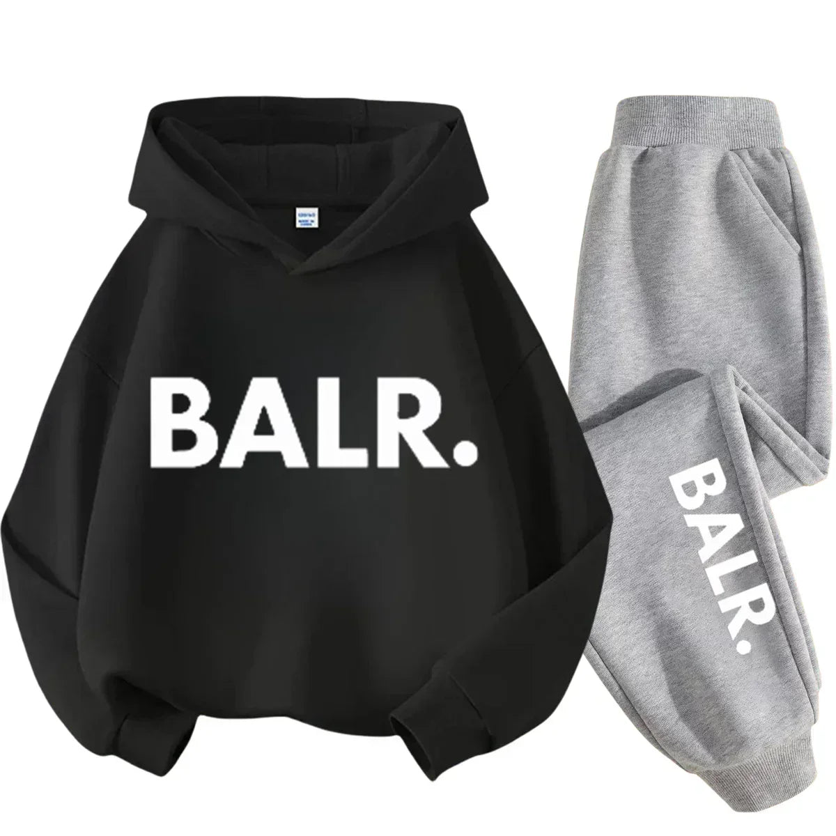 Autumn Warm New York Letter Cool Graphic Print Children Long Sleeve Hoodie +pant Suit 2pcs Set Sweatshirt Boy Girl Kid Sportwear