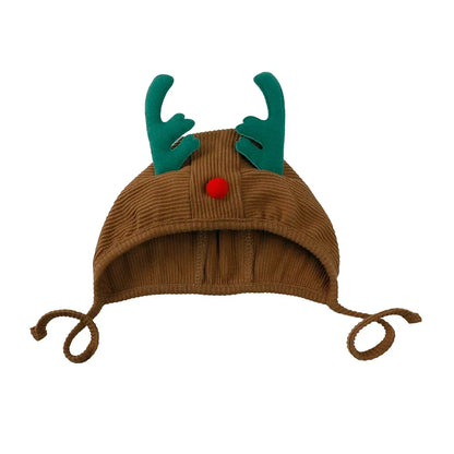 2025 Christmas Costumes Newborn Knit Pants with Hat Baby Boys Girls Trousers Clothes Infant Leggings Clothing Toddler Outfits