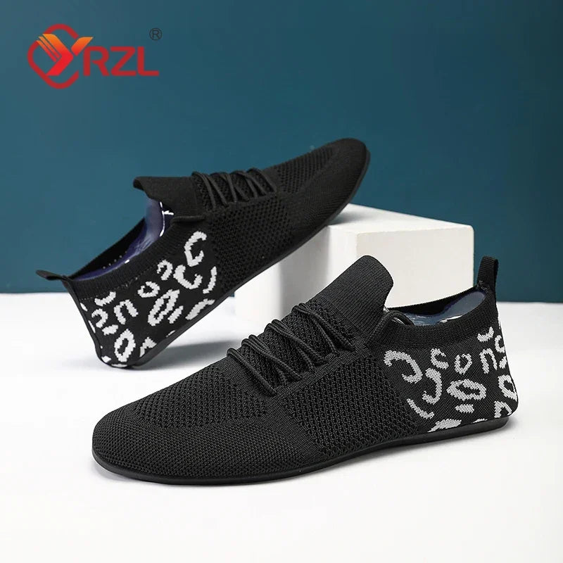 YRZL Mens Mesh Loafers Soft Driving Moccasins High Quality Flats Male Walking Shoes Breathable Mesh Casual Loafers Mens Shoes
