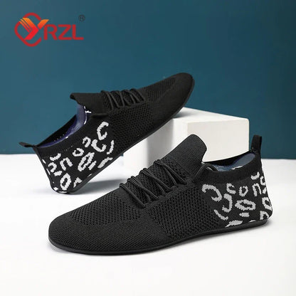 YRZL Mens Mesh Loafers Soft Driving Moccasins High Quality Flats Male Walking Shoes Breathable Mesh Casual Loafers Mens Shoes