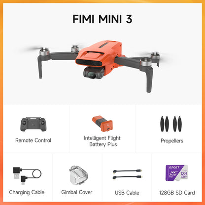 FIMI MINI 3 new Camera Drone 249g 4K 60fps AI Super Night Video 9KM flight distance 1/2-inch 48MP Sensor mini pro drone
