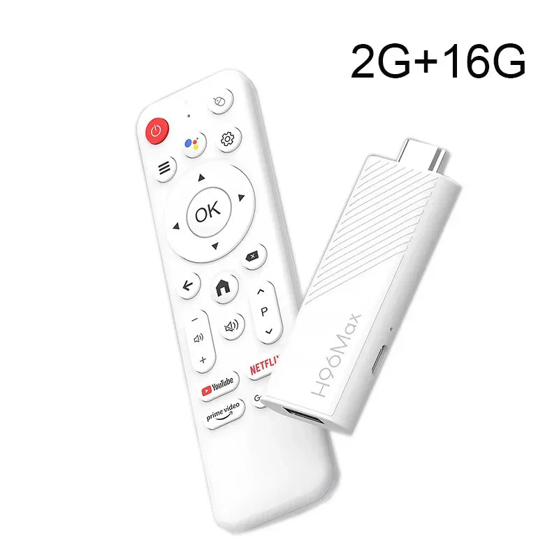 Smart TV Stick H96 MAX H313 2GB 16GB 8GB Android 14 Wifi6 BT5.0 Quad Core Home Media Player Voice Assistant TV Stick