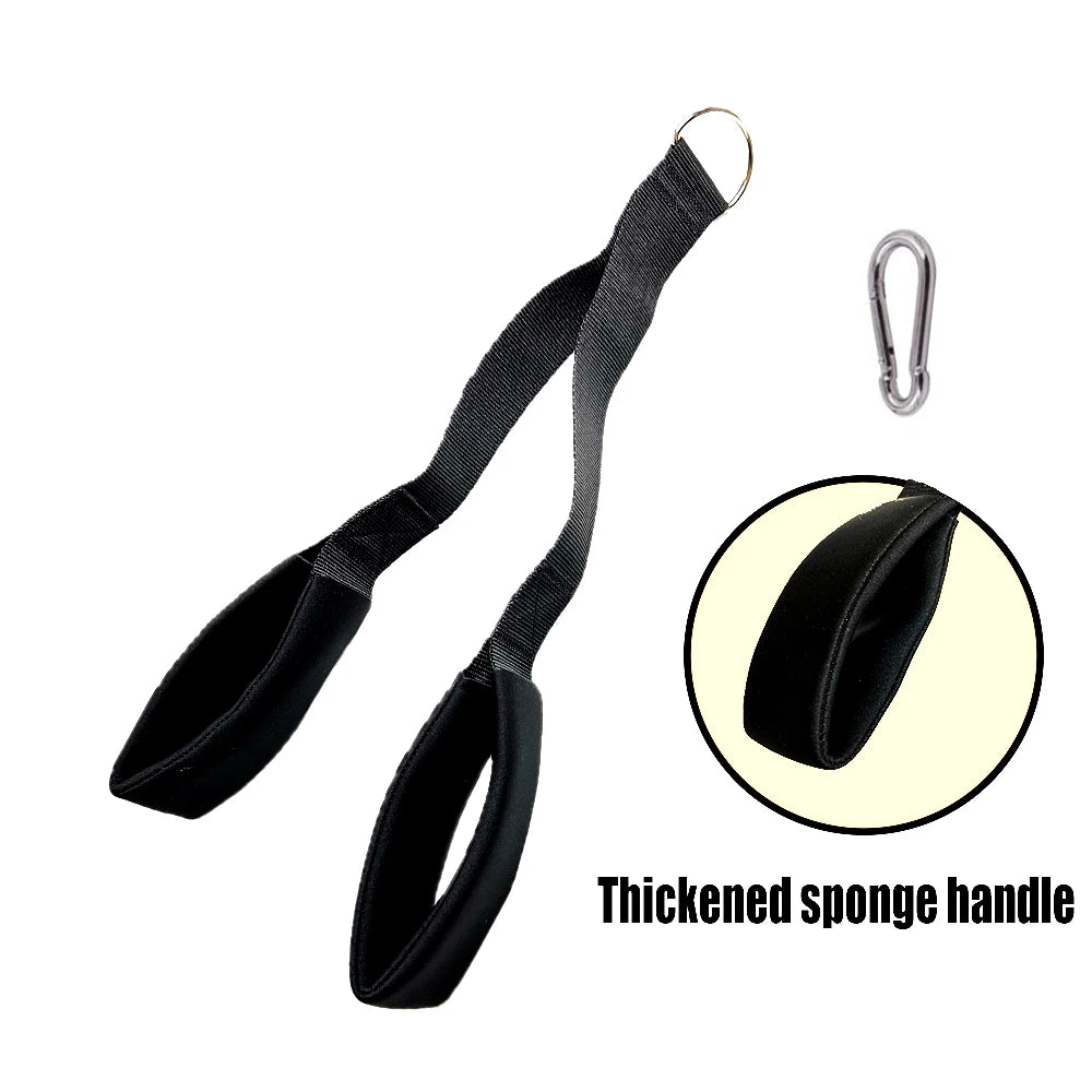 Fitness Triceps and Abdominal Strap Tricep Rope Pulldown Cable Attachment for Weight Lifting Bodybuilding Strength Training