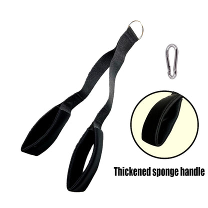 Fitness Triceps and Abdominal Strap Tricep Rope Pulldown Cable Attachment for Weight Lifting Bodybuilding Strength Training