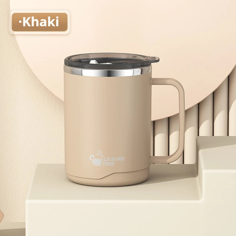 500ML Double-Wall Insulated Thermal Cup 304 Stainless Steel Coffee Cup Portable Water Bottle Keeps Cold and Heat Thermal Mug