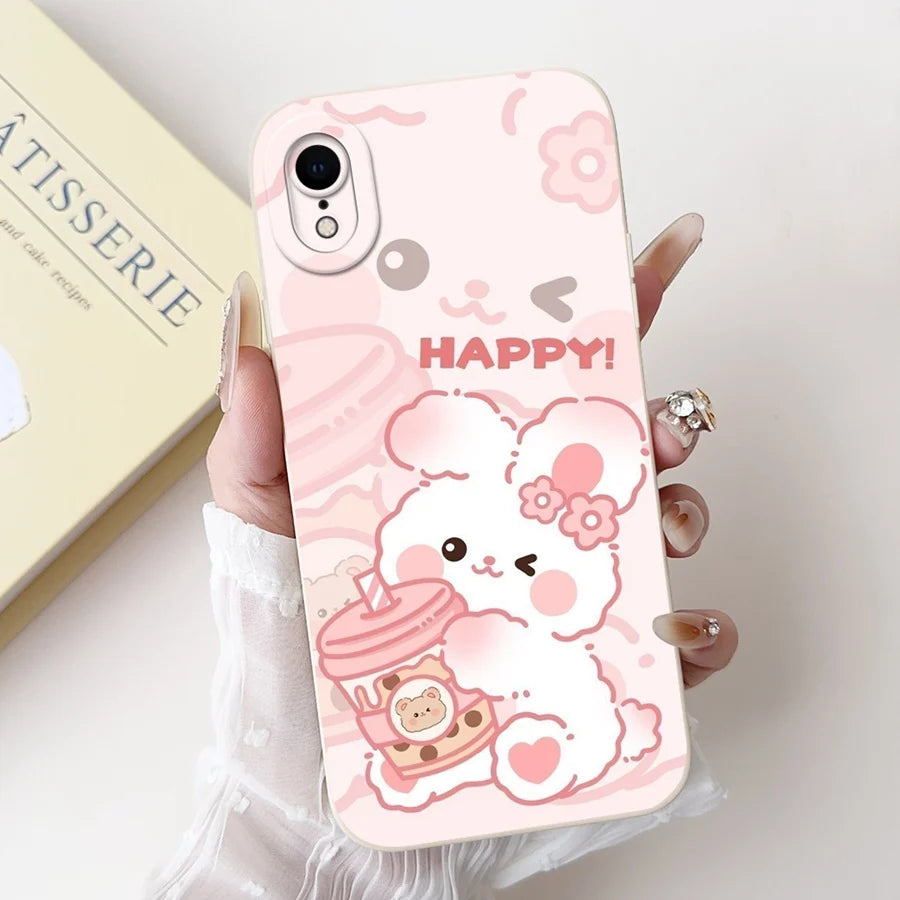 For iPhone X XR XS SE 2020 Case iPhoneX Liquid Soft Silicone Case For iPhone x s XR Back Cover For iphone se 2020 Phone Bumper