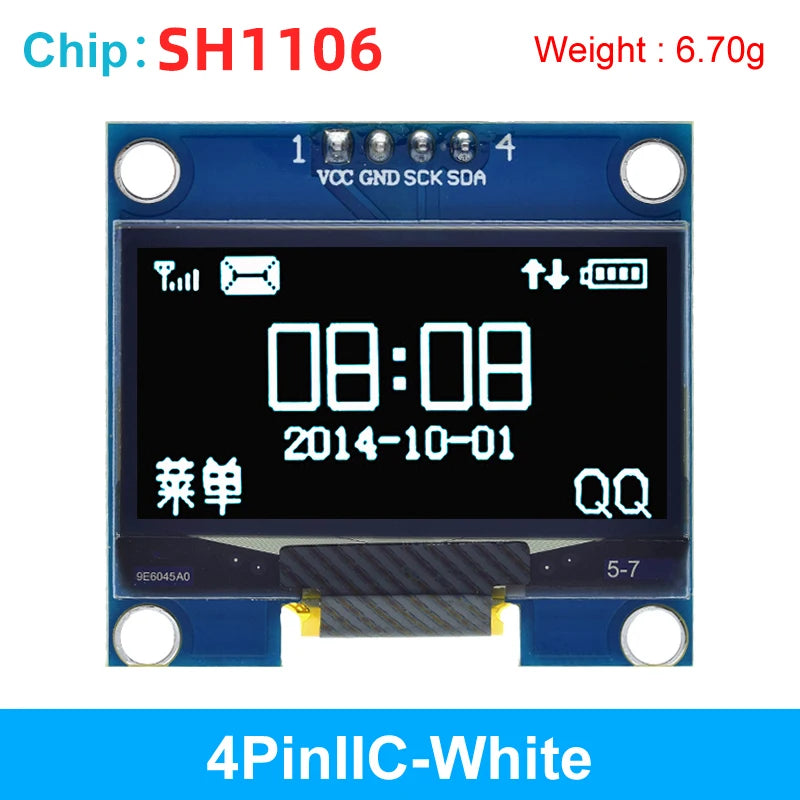 1.3 inch OLED module SPI/IIC I2C Communicate white/blue color 128X64 1.3 inch OLED LCD LED Display Module 1.3" OLED Module