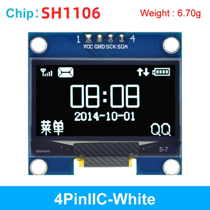 1.3 inch OLED module SPI/IIC I2C Communicate white/blue color 128X64 1.3 inch OLED LCD LED Display Module 1.3" OLED Module