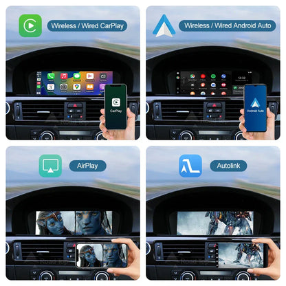 Road Top 8.8'' Wireless Carplay Android Auto Multimedia Display Screen For BMW 3 Series E90 E91 E92 E93 5 Series E60 E61 CCC CIC