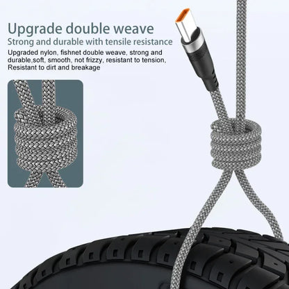 USB Type C Cable 5A Super Fast Charging Cable for iPhone 15 16 Huawei Samsung Oppo Oneplus Universal USB To USB C Extension Wire