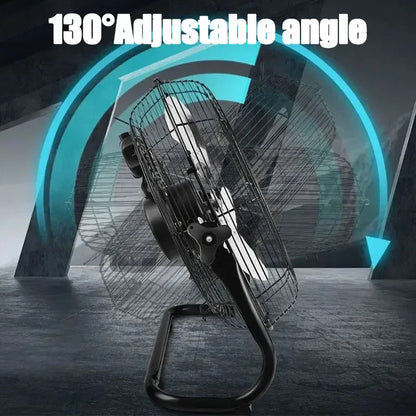 12 Inch Floor Electric Fan Household Commercial Industrial Floor Fan For Bosch For Makita For Milwaukee 18V 20V Li-ion Battery