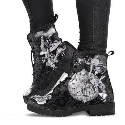 2022 Skull Flower Print High-Top Sneakers Women Boot Autumn Winter Fashion Woman Ankle Boots Adult Botas Mujer Plus Size 43