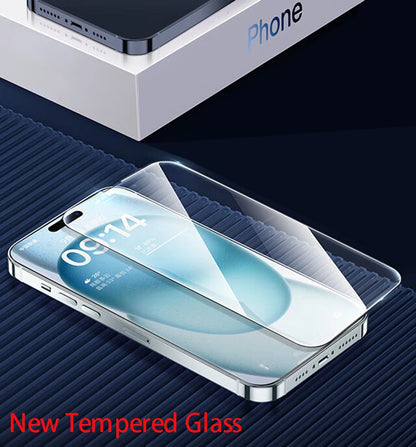 4Pcs Tempered Glass For iPhone 16 15 14 13 12 11 Pro Max Screen Protector For iPhone 7 8 Plus X XS Max XR Protective Glass Film