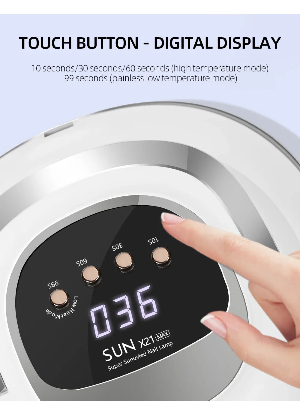 Professional 72 LEDS UV LED Nail Lamp For Fast Gel Nail Polish 320W Nail Dryer With 4 Timer Automatic Sensing For Salon
