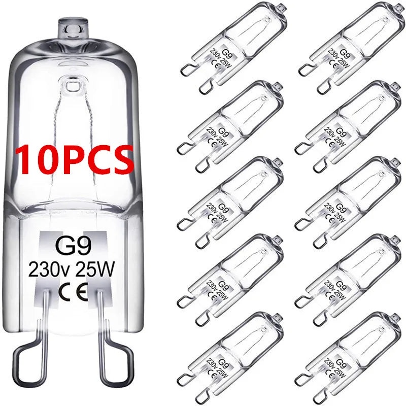 10PCS G9 220V 20W 25W 40W LED Lamp Bulbs Inserted Beads Crystal Lamp Halogen Bulb  Eco Halogen Light Bulbs Capsule Wholesale