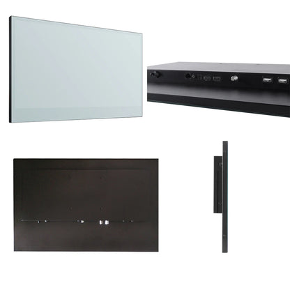 Souria 27 inches Magic Mirror Waterproof LED TV for Bathroom DTV Tuner WiFi Android TV Hotel Advertising SPA Salon US DVB-T T2 C